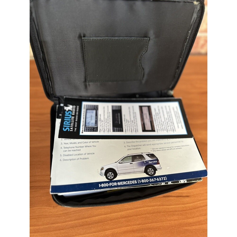 Mercedes Benz 2008 S-Class Operators Manual & Portfolio Black Case Merceds Logo